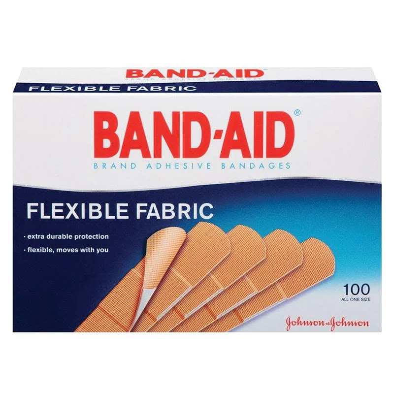 Bandage Adhesive Flex Fabric Adhesive Sterile Band-Aid® 1"x3" (100/BX 12BX/CS) by Johnson & Johnson Medical  ID 004444